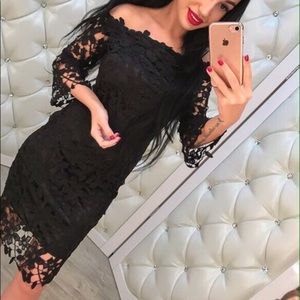 Black lace dress 2017